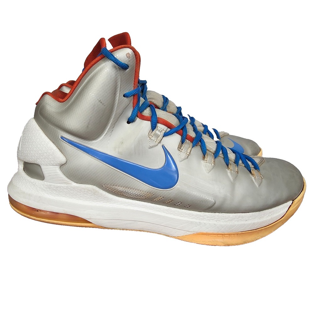 Nike KD 5 Birch Basketball Shoes Men 11 Blue Sail Team Orange Sneakers 554988200